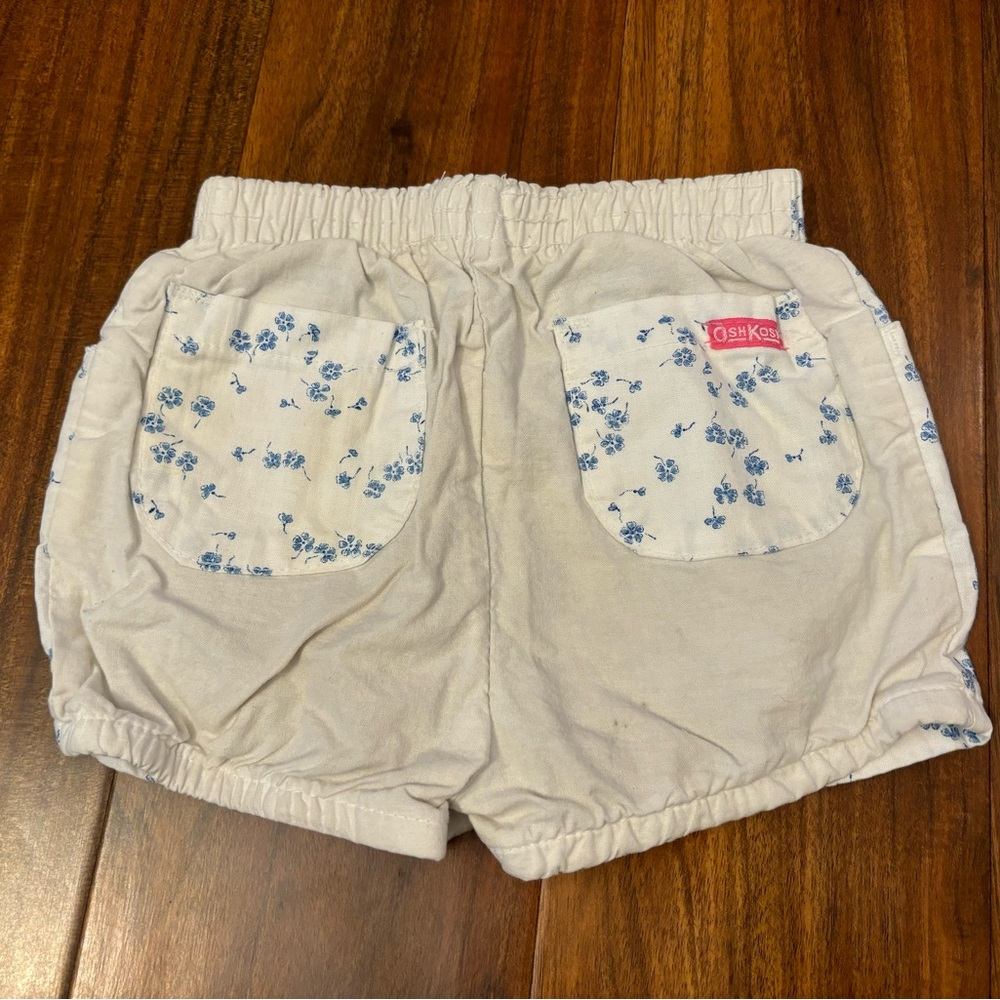Osh Kosh B’Gosh vintage white/blue floral shorts